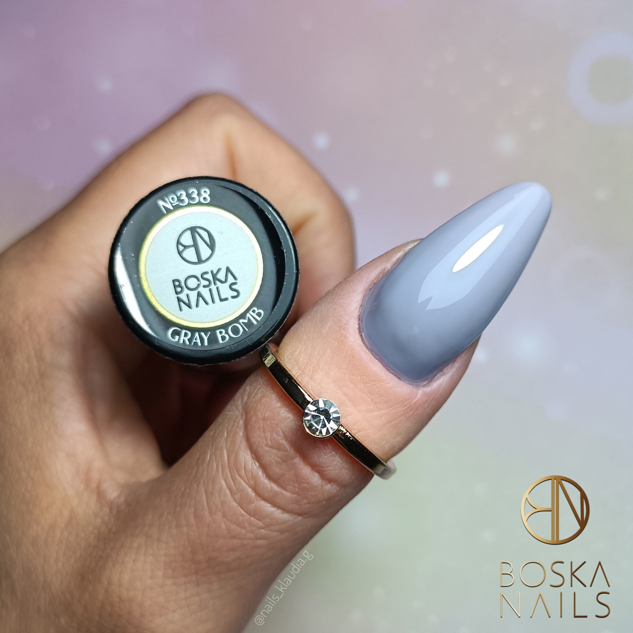Verniz Semi-Permanente Grey Bomb Nº338 - 6ml