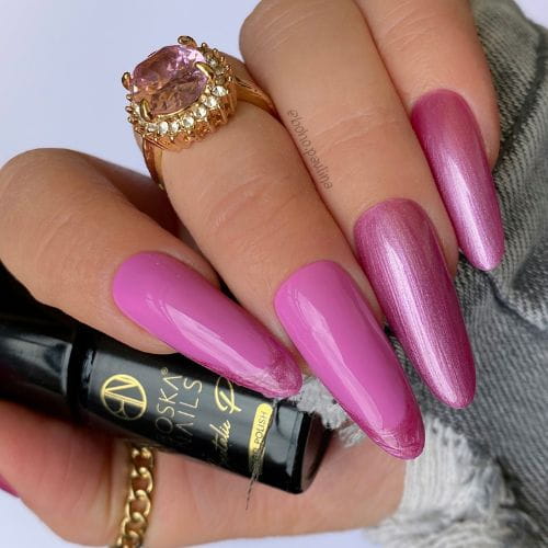 BVerniz Semi-Permanente Rosa Metálico Nº396 - 6ml