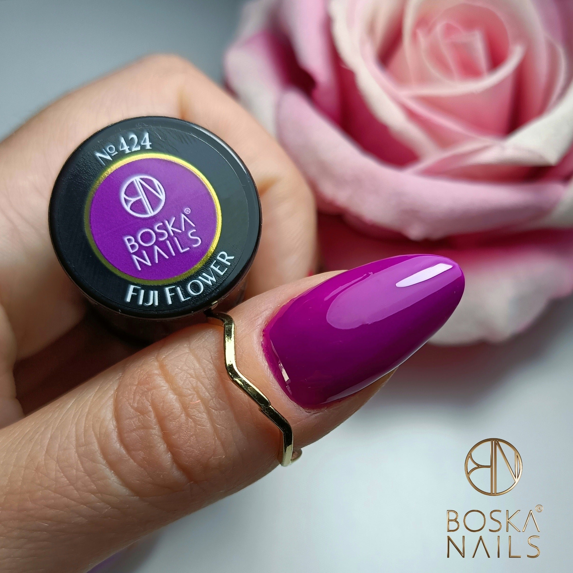 Verniz Semi-Permanente Fiji Flower Nº424 - 6ml