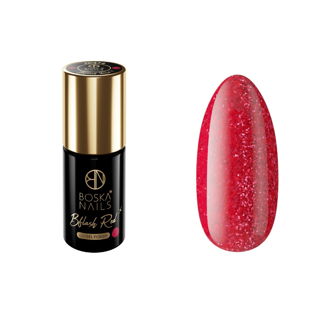 Bflash Verniz Semi-Permanente Vermelho Nº374 - 6ml