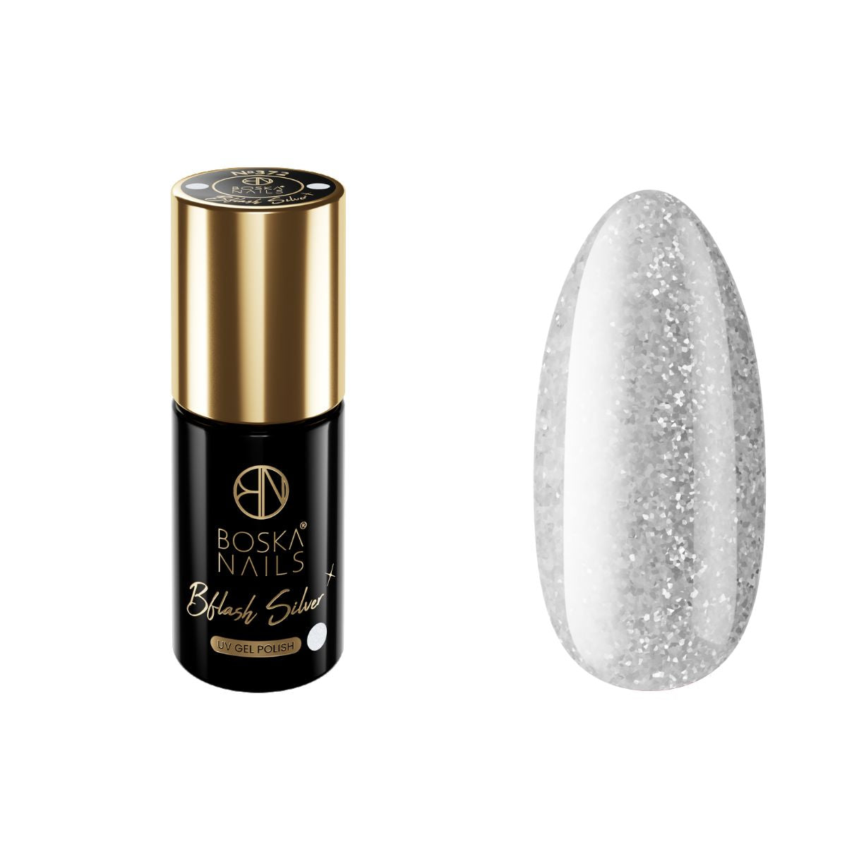 Bflash Verniz Semi-Permanente Silver Nº372 - 6ml