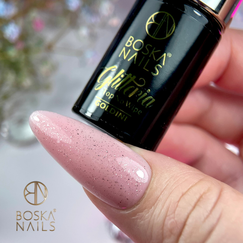 Top Coat Glitteria Goldini Sem Limpar - 6ml