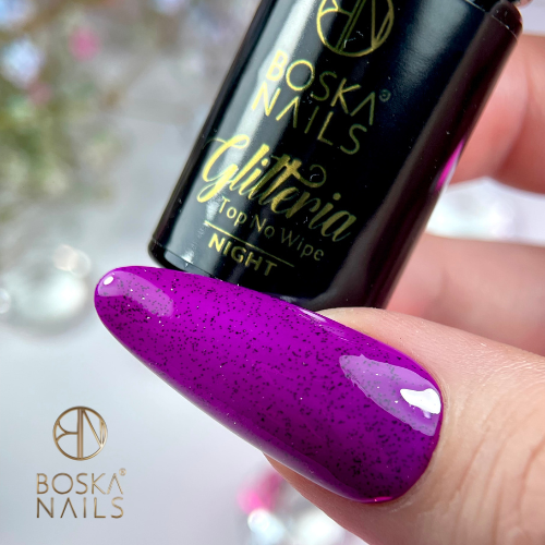Top Coat Glitteria Noite Sem Limpar - 6ml