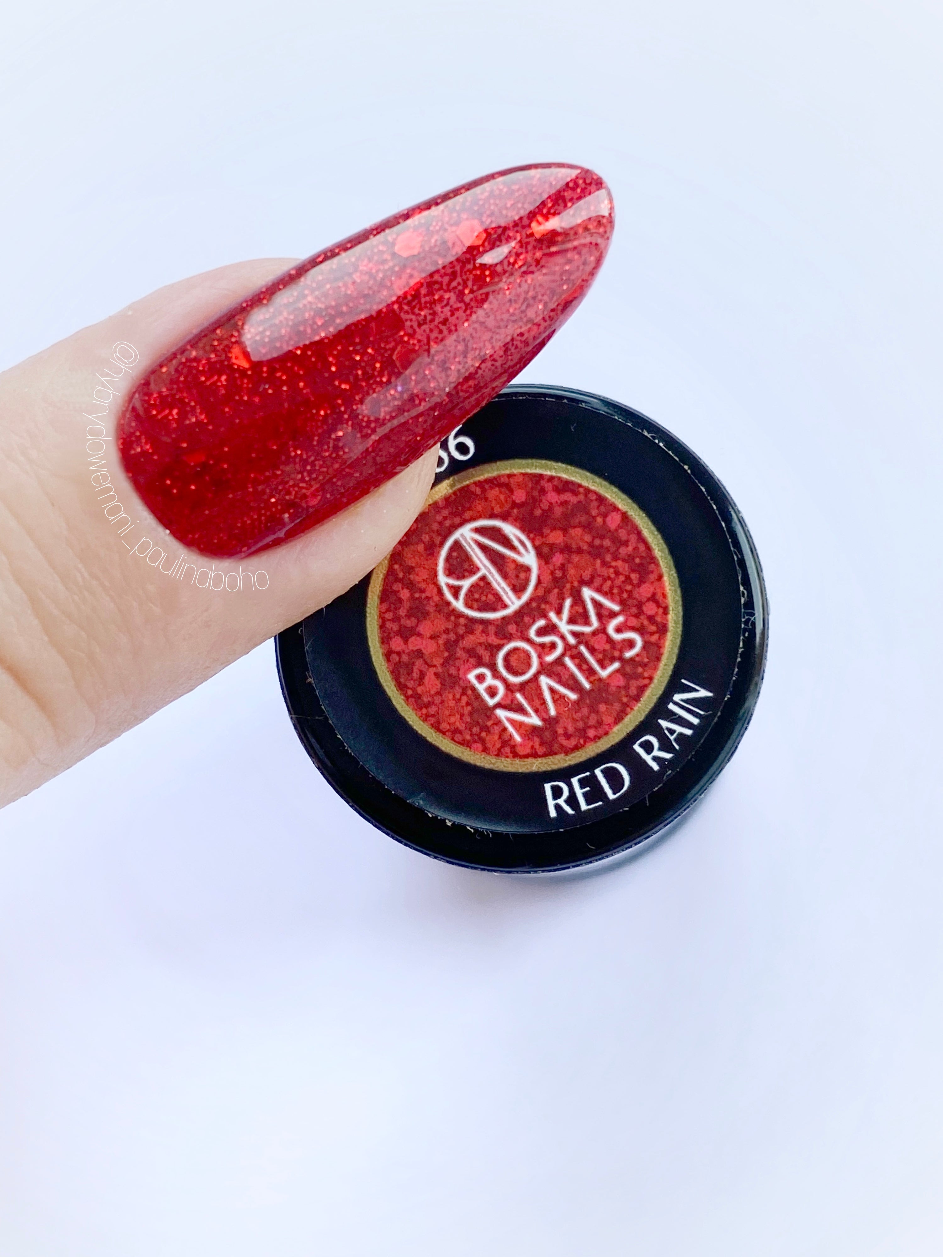 Verniz Semi-Permanente Red Rain Nº366 - 6ml