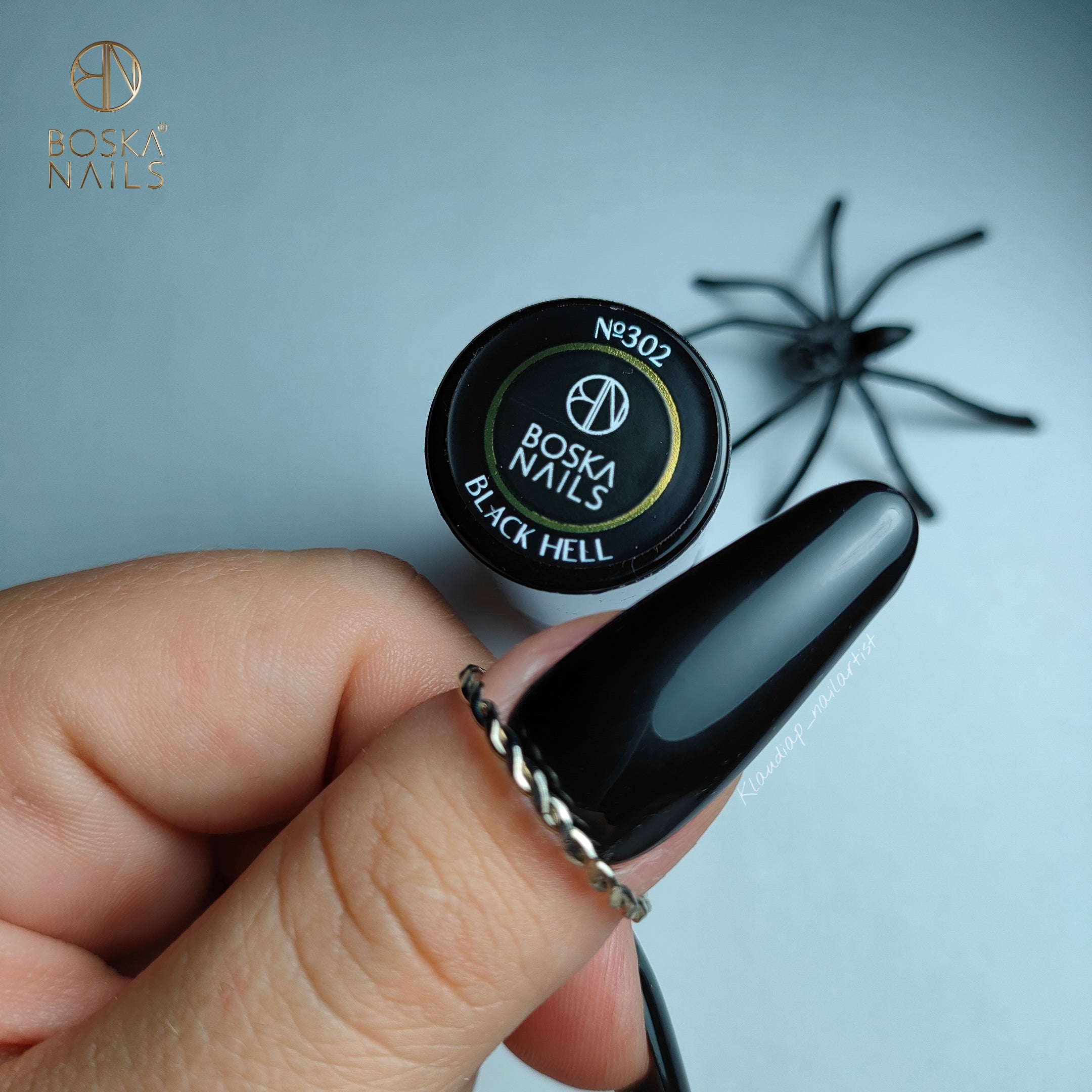 Verniz Semi-Permanente Black Hell Nº302 - 6ml