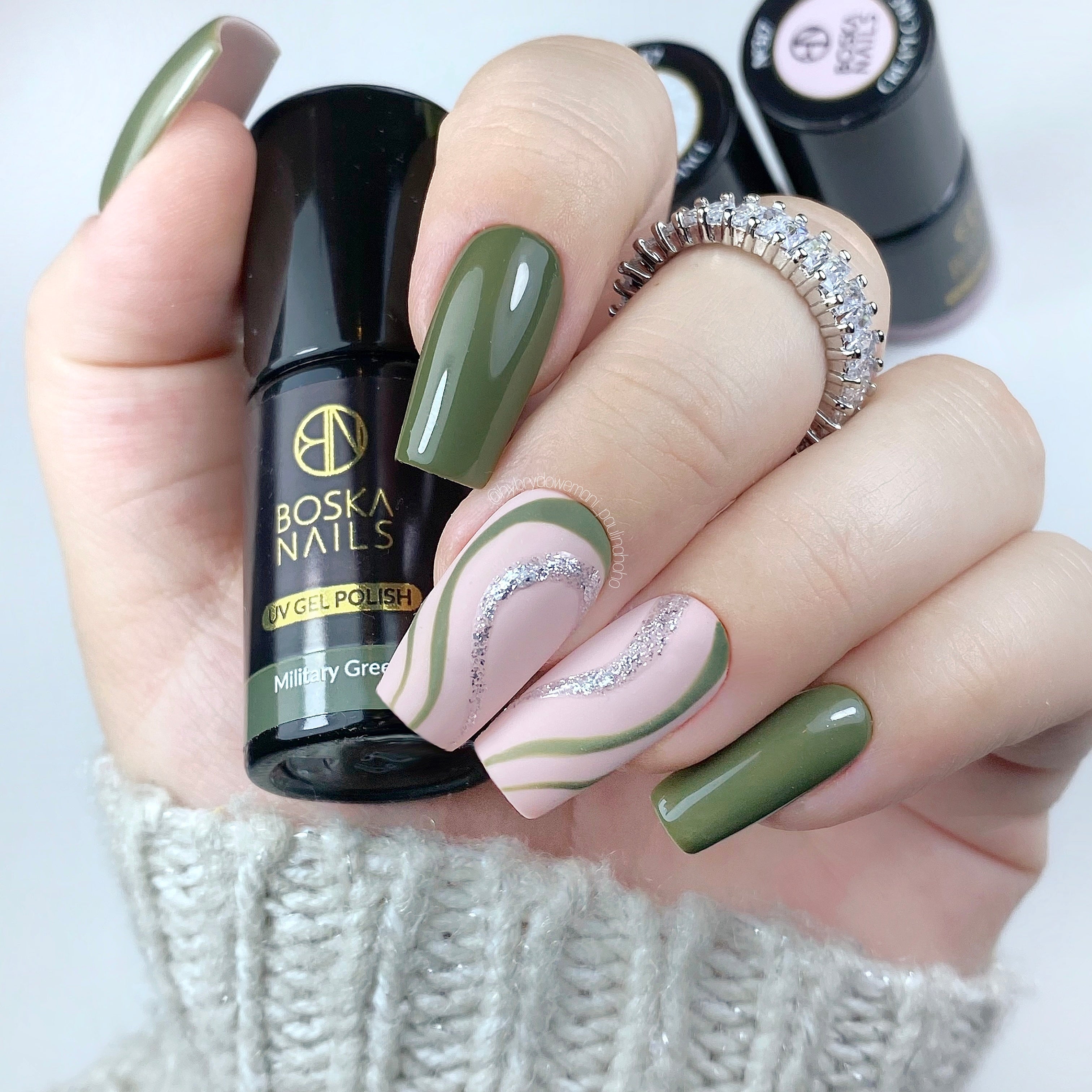 Verniz Semi-Permanente Verde Militar Nº323 - 6ml