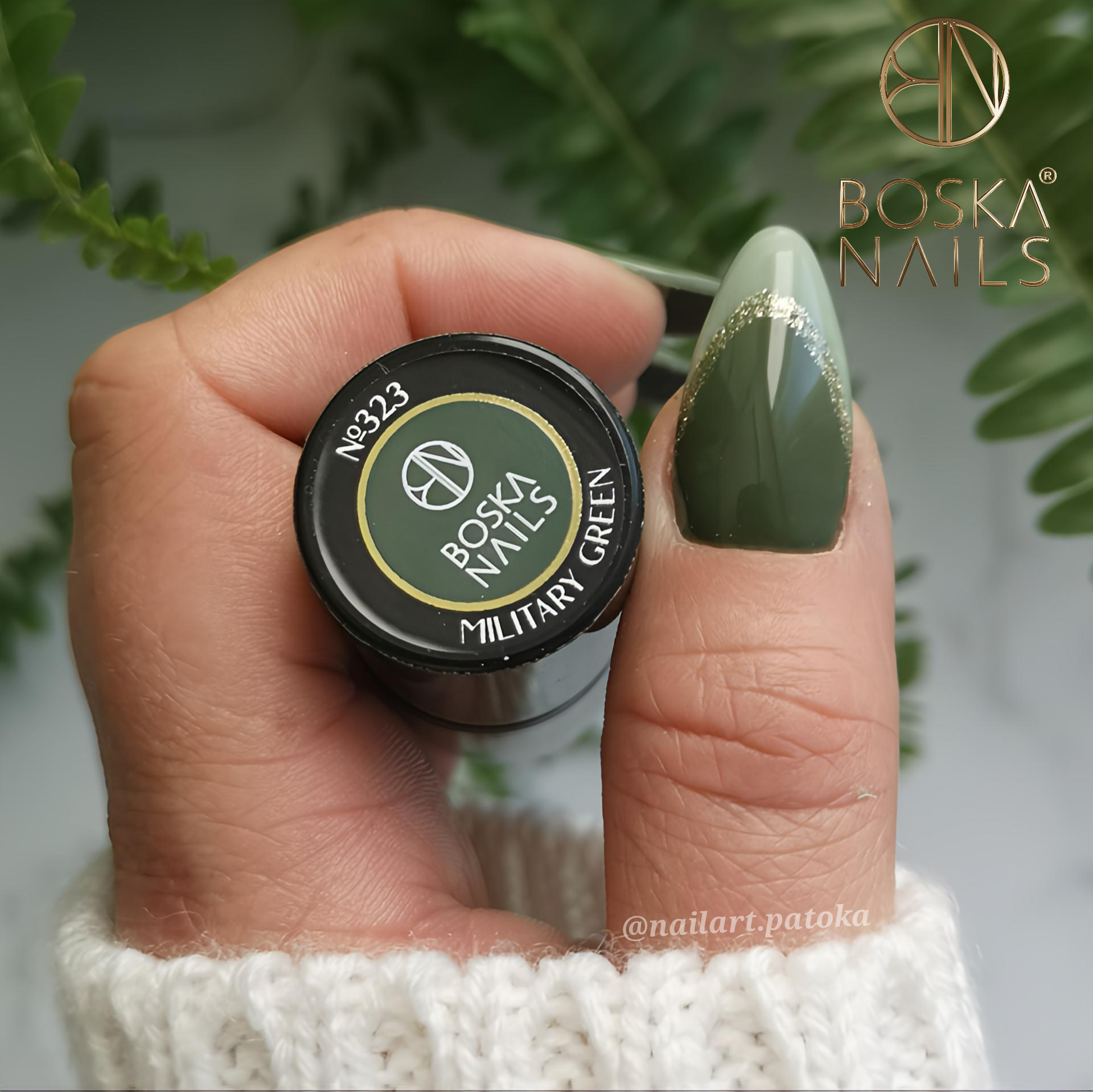 Verniz Semi-Permanente Verde Militar Nº323 - 6ml