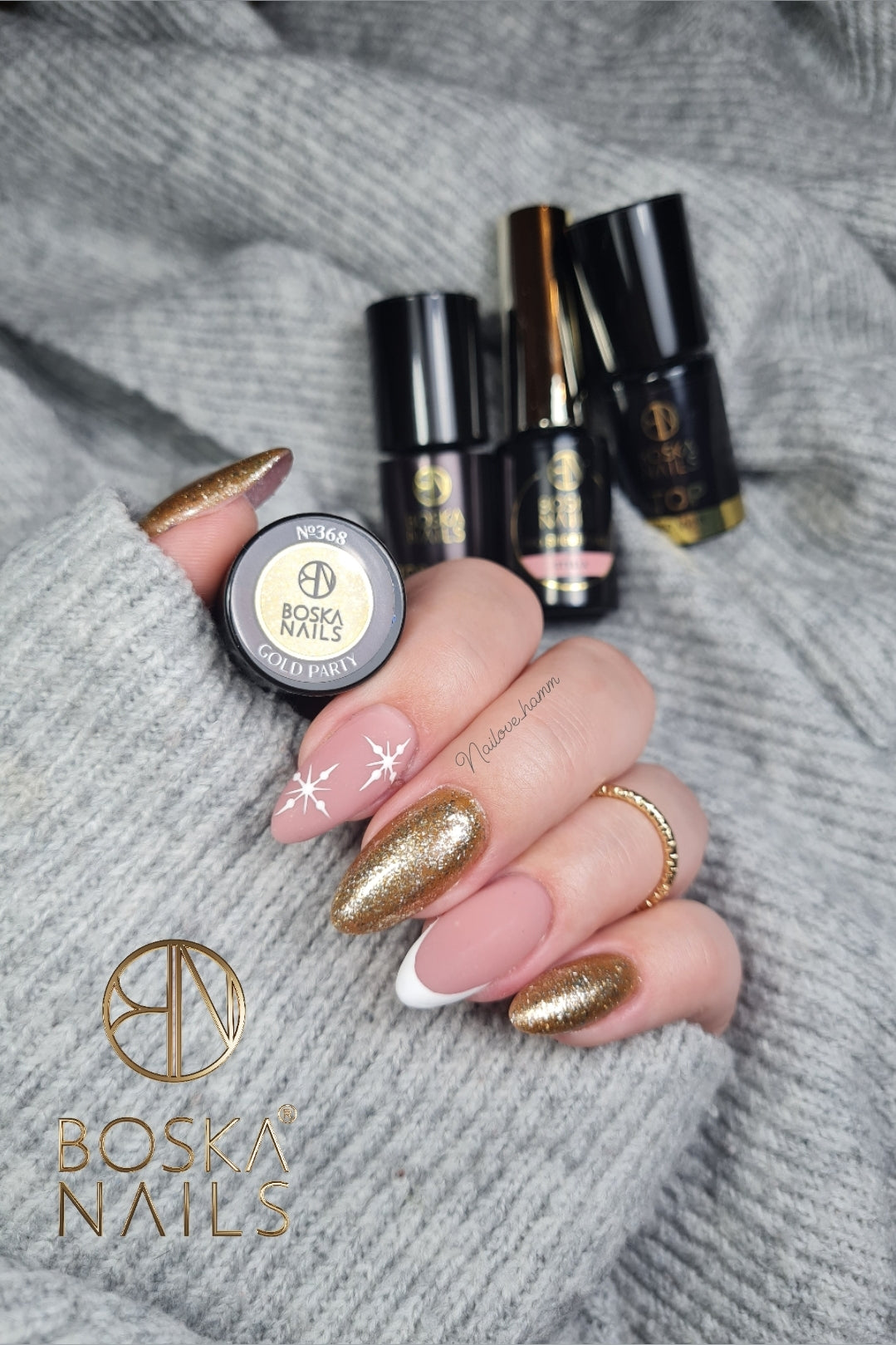 Verniz Semi-Permanente Gold Party Nº368 - 6ml