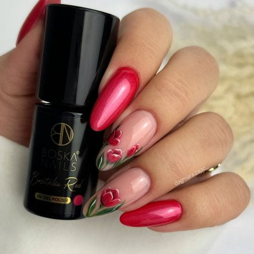 BVerniz Semi-Permanente Vermelho Metálico Nº395 - 6ml