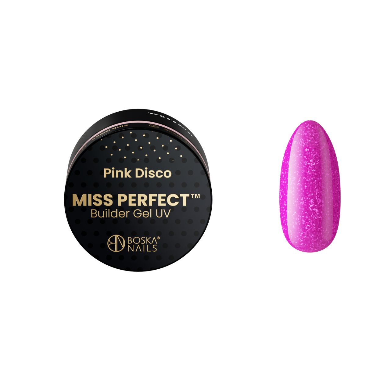 Gel de construção UV Pink Disco - 15ml