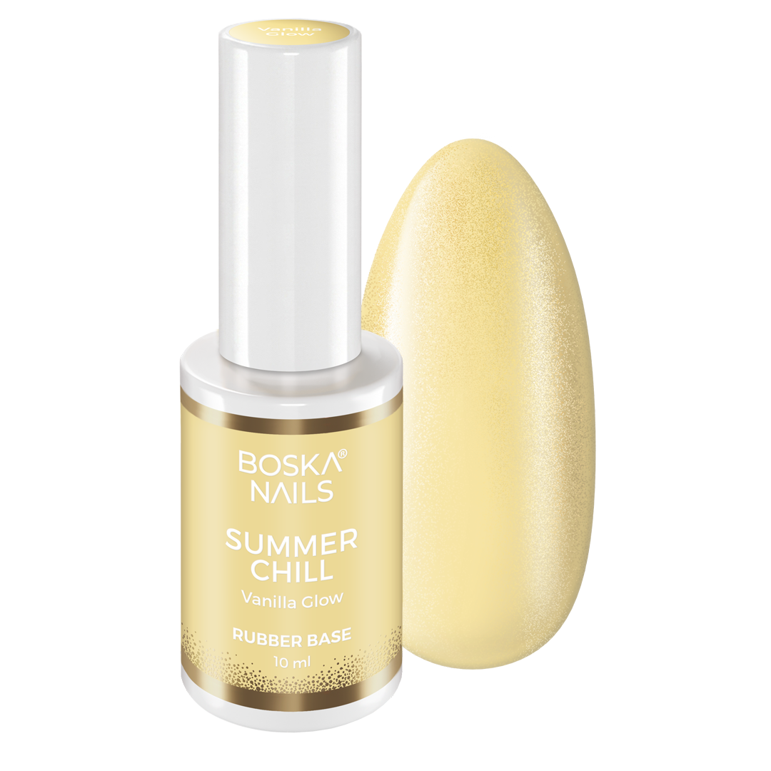 Base de Borracha Baunilha Brilho 10ml Boska Nails