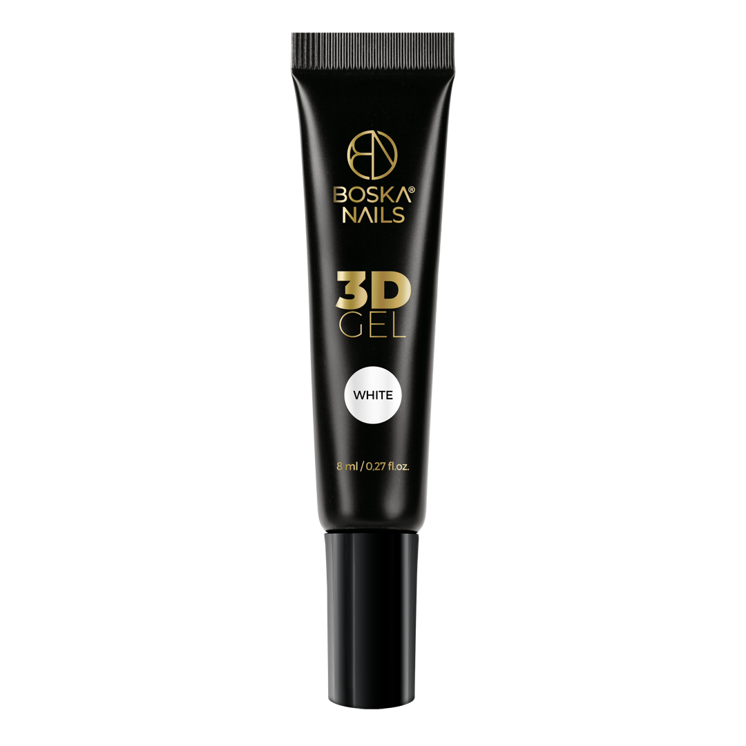 Gel 3D Branco Nail Art Boska Nails 8 ml
